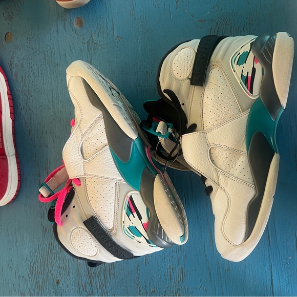 Jordan Athletic Shoes Retro 8 South Beach fits ladies size 9.5 - Picture 6 of 7